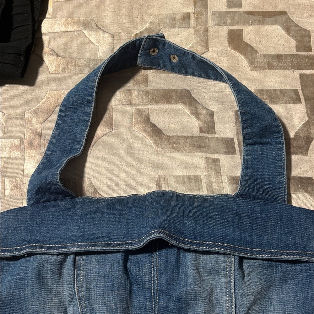 Guess Blue Denim adjustable Halter Mini denim Dress - Picture 3 of 6